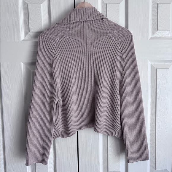 White House Black Market Cashmere-Blend Shawl Collar Sweater - Picture 2 of 7